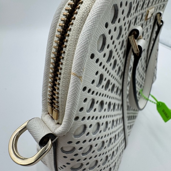 Kate Spade White Perforated Leather Newbury
Lane Top Handle Bag White - Picture 13 of 17